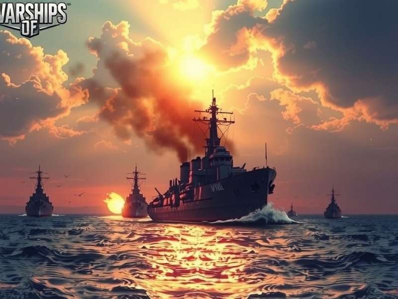 World of Warships Ohio युद्धपोत समुद्र में तैनात