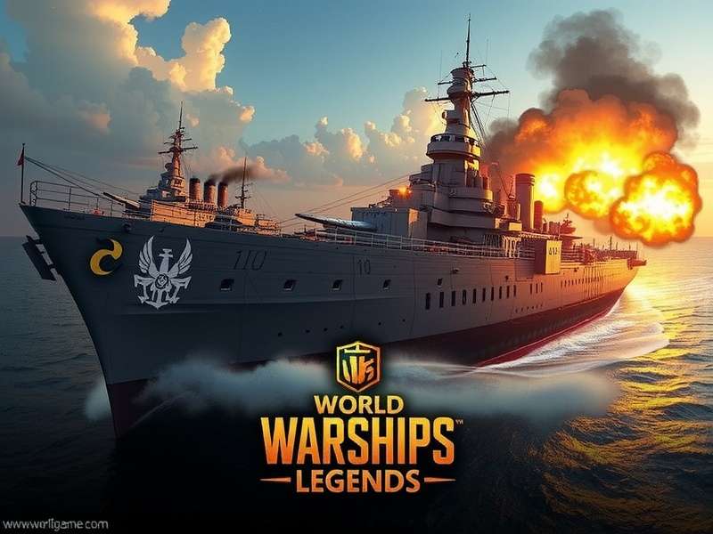 World of Warships Legends गेमप्ले स्क्रीनशॉट - युद्धपोतों की लड़ाई