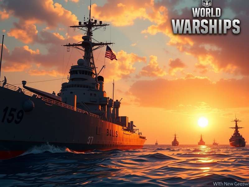 वर्ल्ड ऑफ वॉरशिप्स गेम में यूएसएस डेस मॉइनेस युद्धपोत की तस्वीर