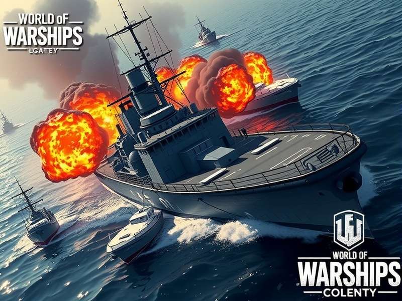 World of Warships PC गेमप्ले स्क्रीनशॉट - युद्धपोत लड़ाई