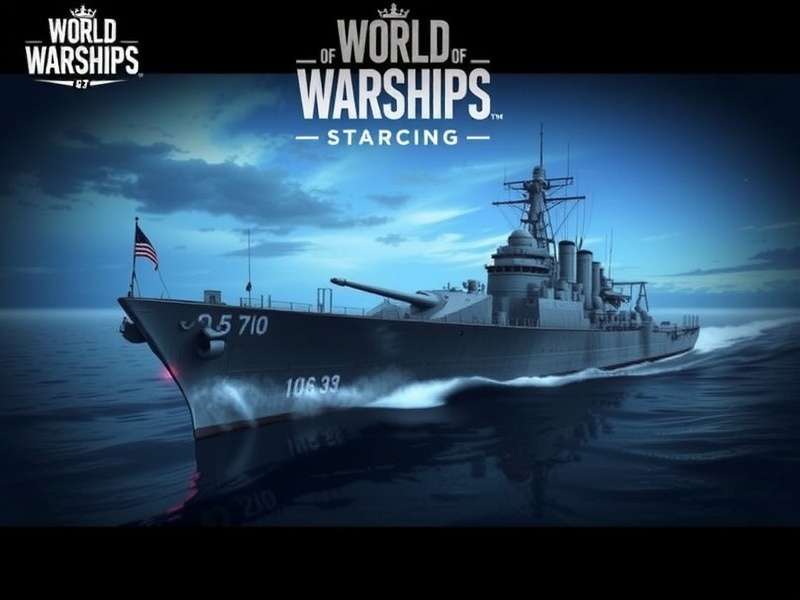 World of Warships में एक शक्तिशाली युद्धपोत समुद्री लड़ाई में संलग्न