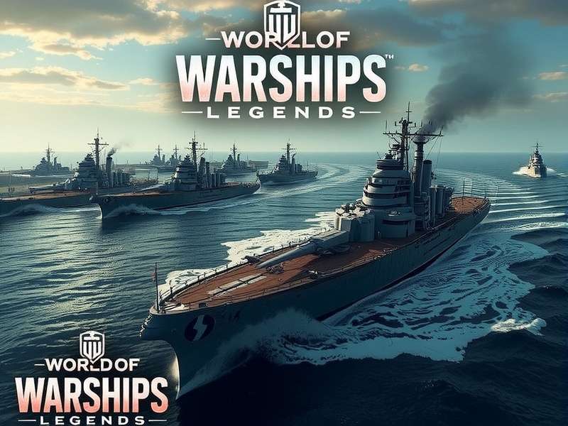 Intense naval battle in World of Warships Legends