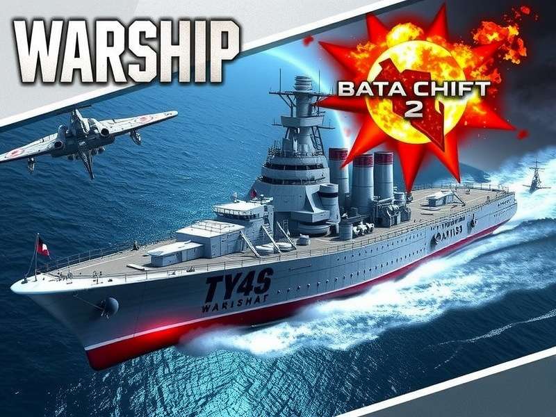 Battleship firing its main guns at sunset