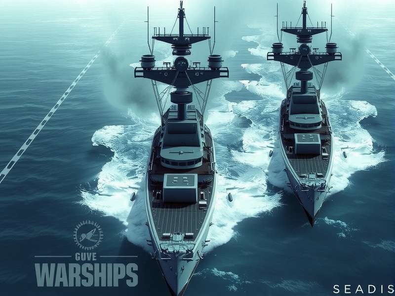 Battleship firing its main batteries in World of Warships