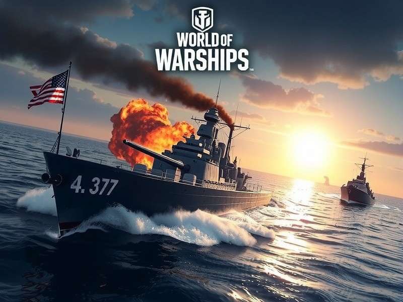 World of Warships European server battle scene