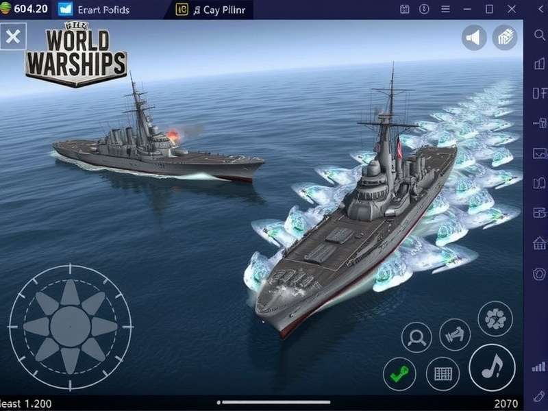 Diagram showing double lead technique for turning ships