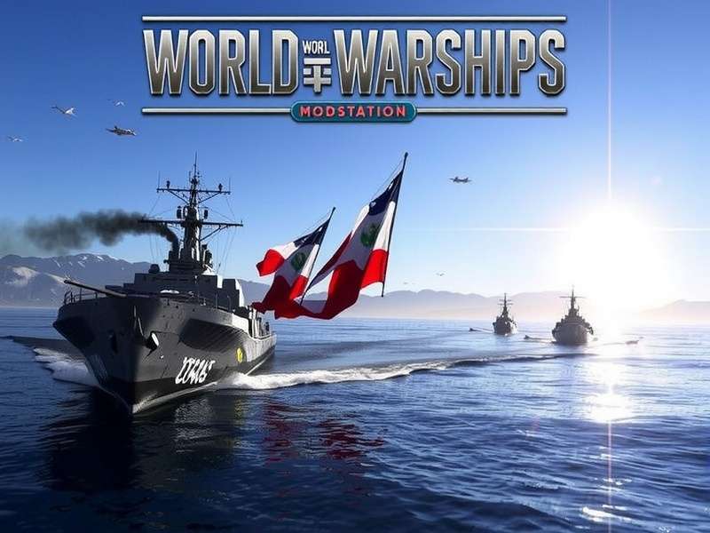 World of Warships Modstation 2025 User Interface showing mod categories