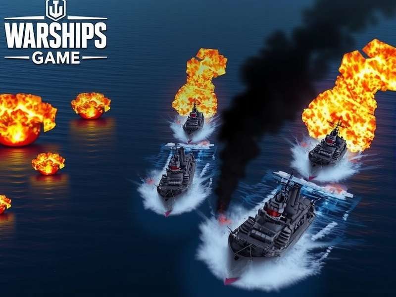 World of Warships gameplay featuring battleships in naval combat