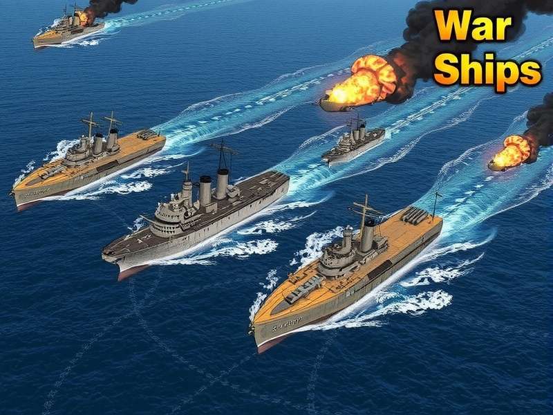 Battleship firing in World of Warships