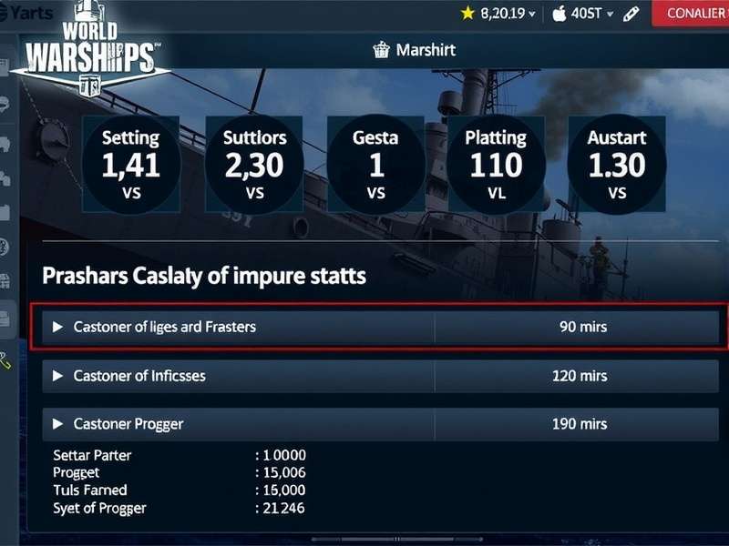 World of Warships battle statistics and map overview