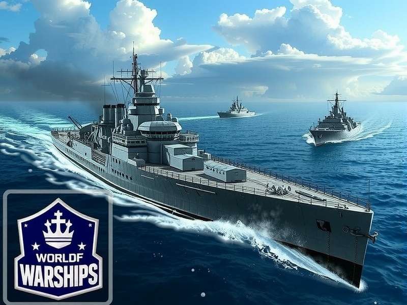 World of Warships Japanese destroyer in action at sunset