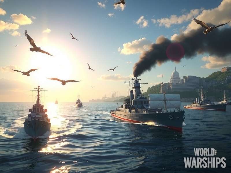 World of Warships Bremen cruiser in action