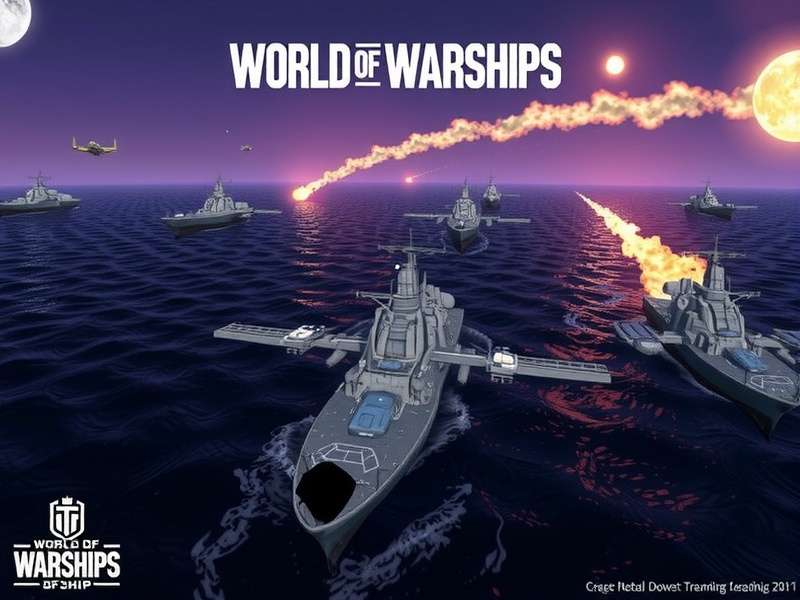 Collage of various World of Warships Experimental Ships in battle