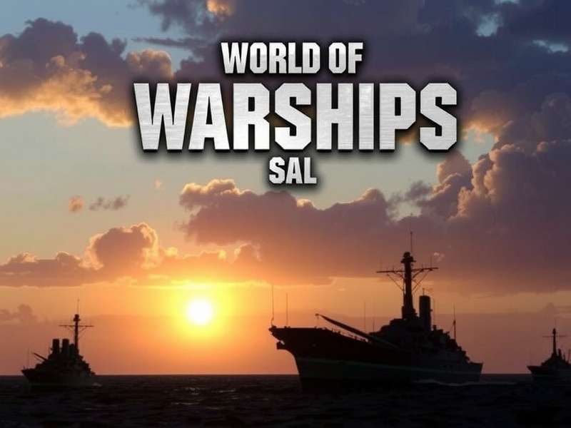World of Warships fleet in battle formation