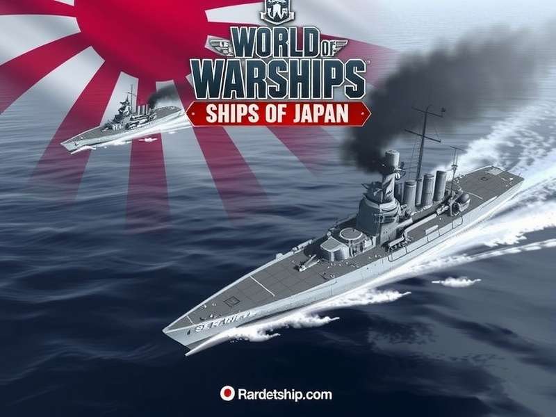 World of Warships Japanese Fleet – Yamato, Shimakaze, Zao, and Hakuryu in formation