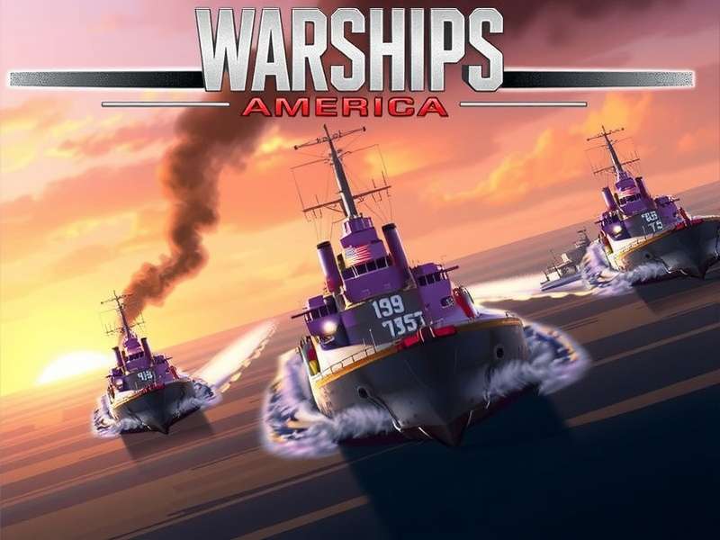 World of Warships America battleships fleet at sea
