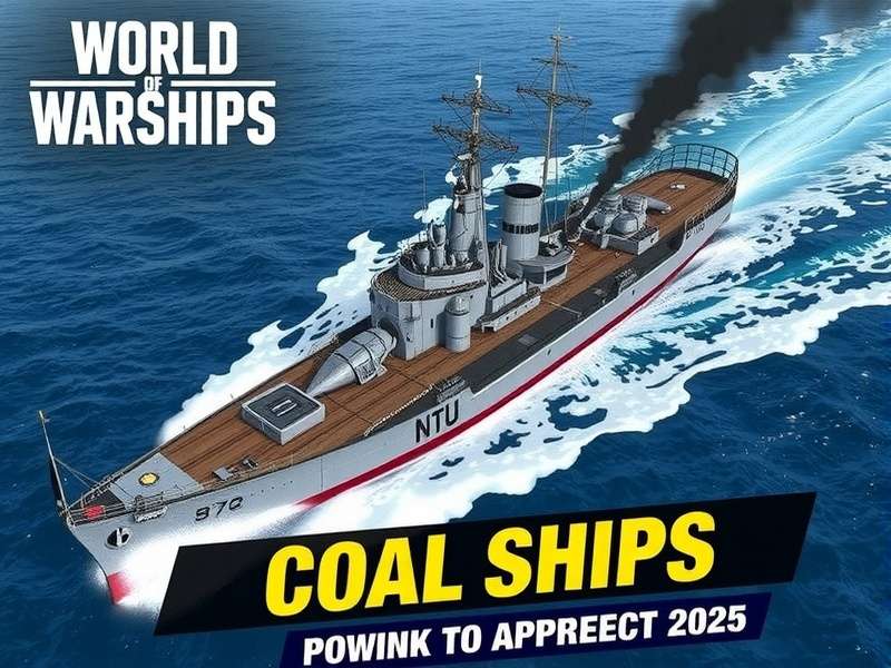 World of Warships Best Coal Ships 2025 – Ultimate Guide banner featuring top coal ships in battle