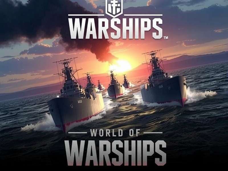 World of Warships naval fleet engaging in a battle in the Indian Ocean with battleships, cruisers, and destroyers.