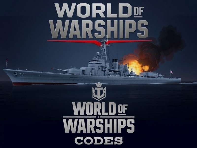 World of Warships December 2025 codes banner with premium ships and doubloons