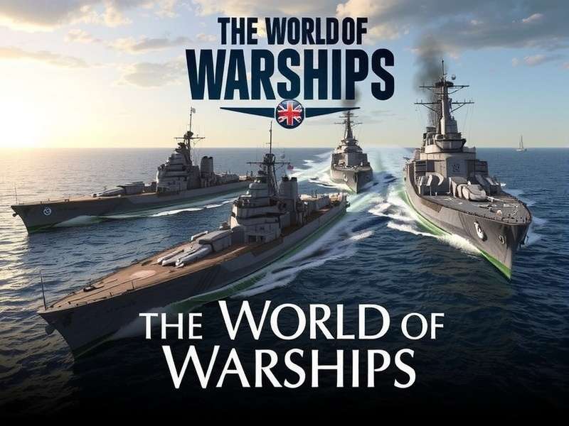 World of Warships naval battle with massive fleet engagement at sunset