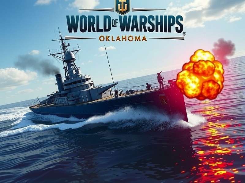 World of Warships Oklahoma USS Oklahoma BB-37 battleship in-game render