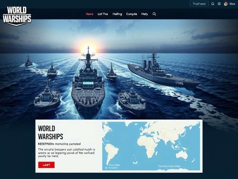 World of Warships naval battle with multiple warships firing